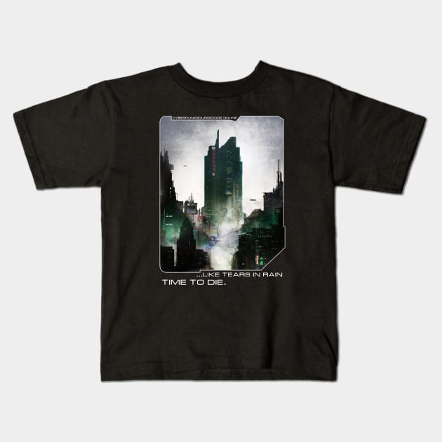 Tears In Rain... Kids T-Shirt by Cultural Barbwire